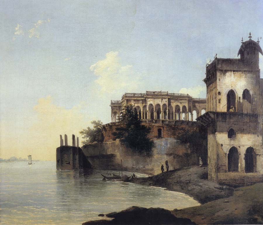 View of the Ruins of a Palace at Gazipoor on the River Ganges